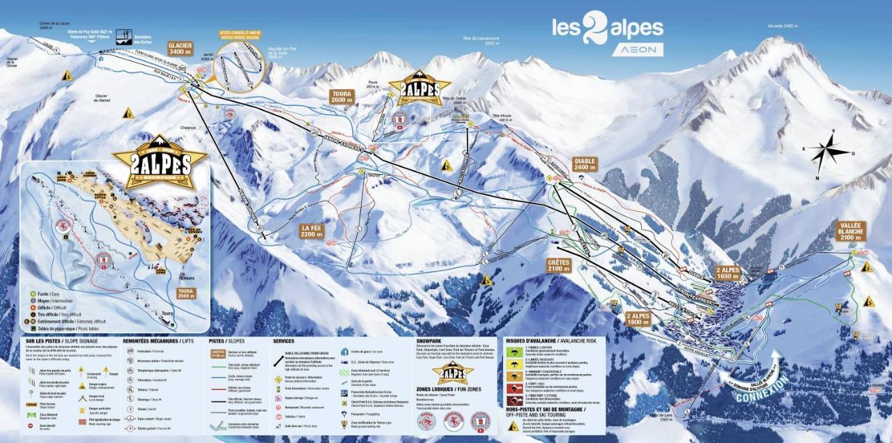 Studio Pied Des Pistes 4 Personnes Les Deux Alpes Ngoại thất bức ảnh